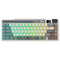 Royal Kludge RK M70 Tri-Mode RGB 73 Keys Hot-Swappable Mechanical Keyboard Cyan Purple 