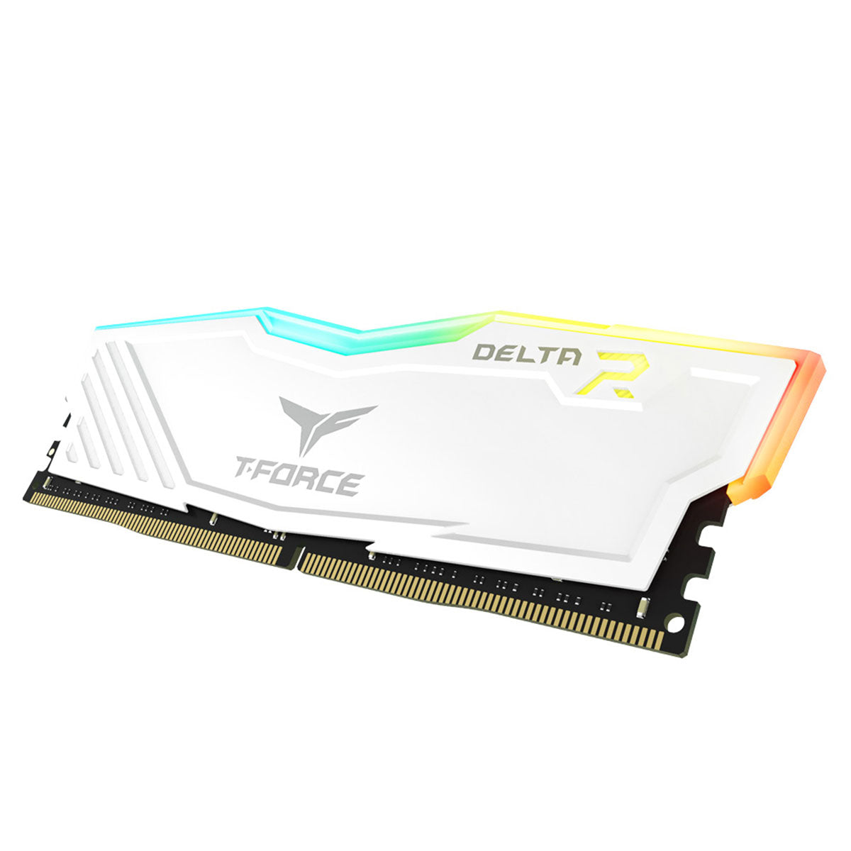 TeamGroup T-Force Delta RGB DDR4 16GB (2X8GB) 3200MHz CL16-18-18-38 1.35V Gaming Desktop Memory (Black, White)