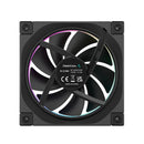 Deepcool FL12 120mm Unique ARGB Cooling Fan - 1-Pack (Black, White)