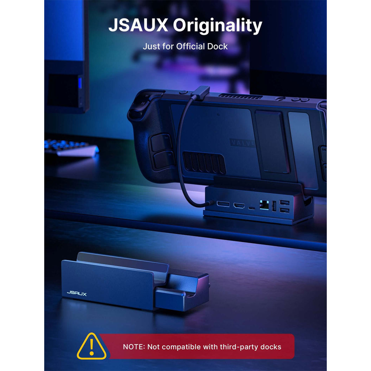 JSAUX Anti-Slip Stand Base for Stem Deck Dock (Black) (SG0104)