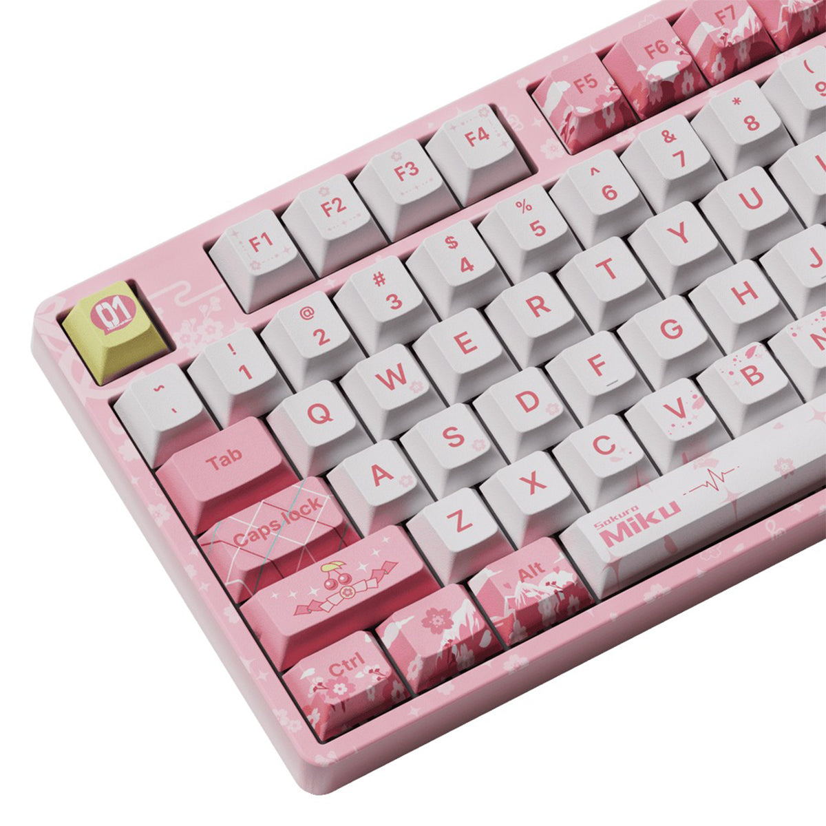 Akko Sakura Miku 5108B Plus Multi-Mode RGB Hot-Swappable Mechanical Keyboard (Akko V3 Piano Pro Switch)