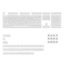 Akko Clear White V2 Transparent Keycaps Set ASA 155 KEYS - DataBlitz
