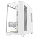 Coolman Zentra Luxe ATX Vision PC Case (Black, White)
