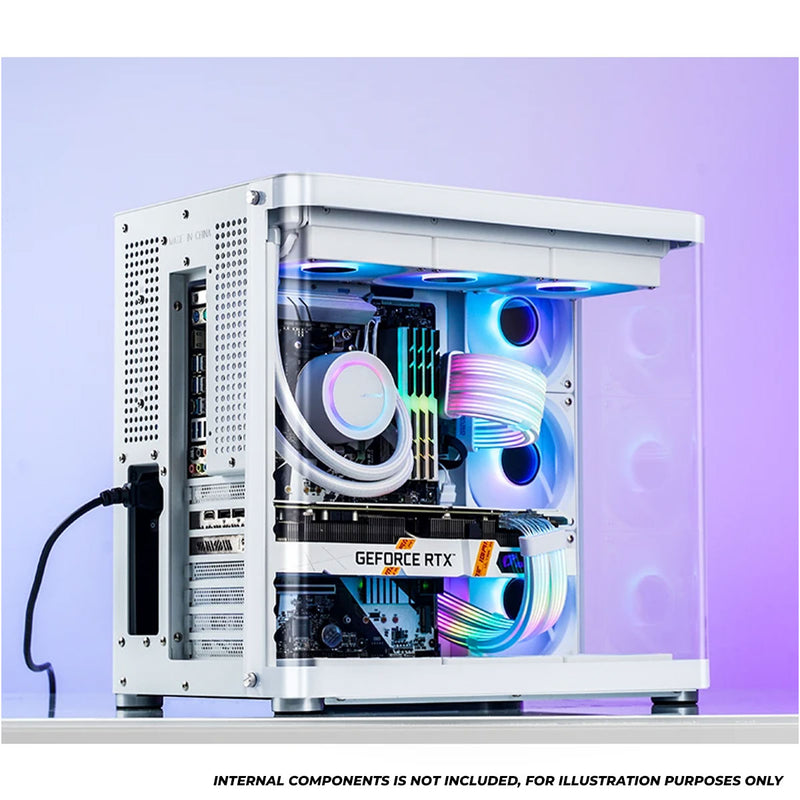 Jonsbo TK-2 ATX Separated Cabinet Computer Case (Black, White)
