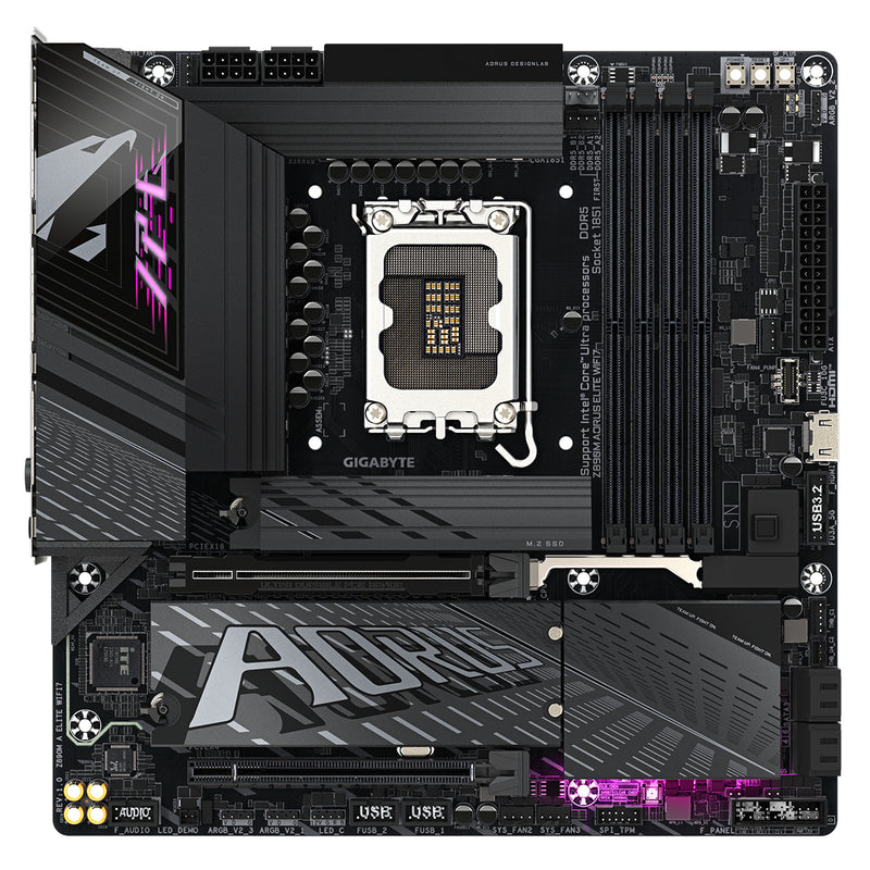 Gigabyte Z890M Aorus Elite Wifi 7 Intel DDR5 Gaming Motherboard