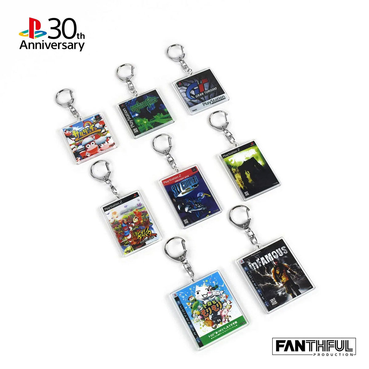 Sony Playstation 30th Anniversary Acrylic Keychain Blind Box