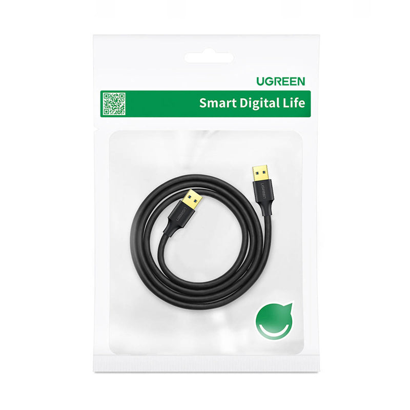 UGreen USB 3.0 a Male To Male Cable - 0.5M (Black) (US128/10369)