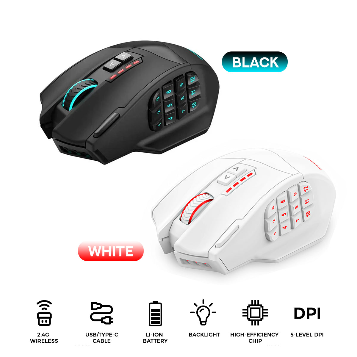 E-Yooso X-33 RGB Wireless Gaming Mouse