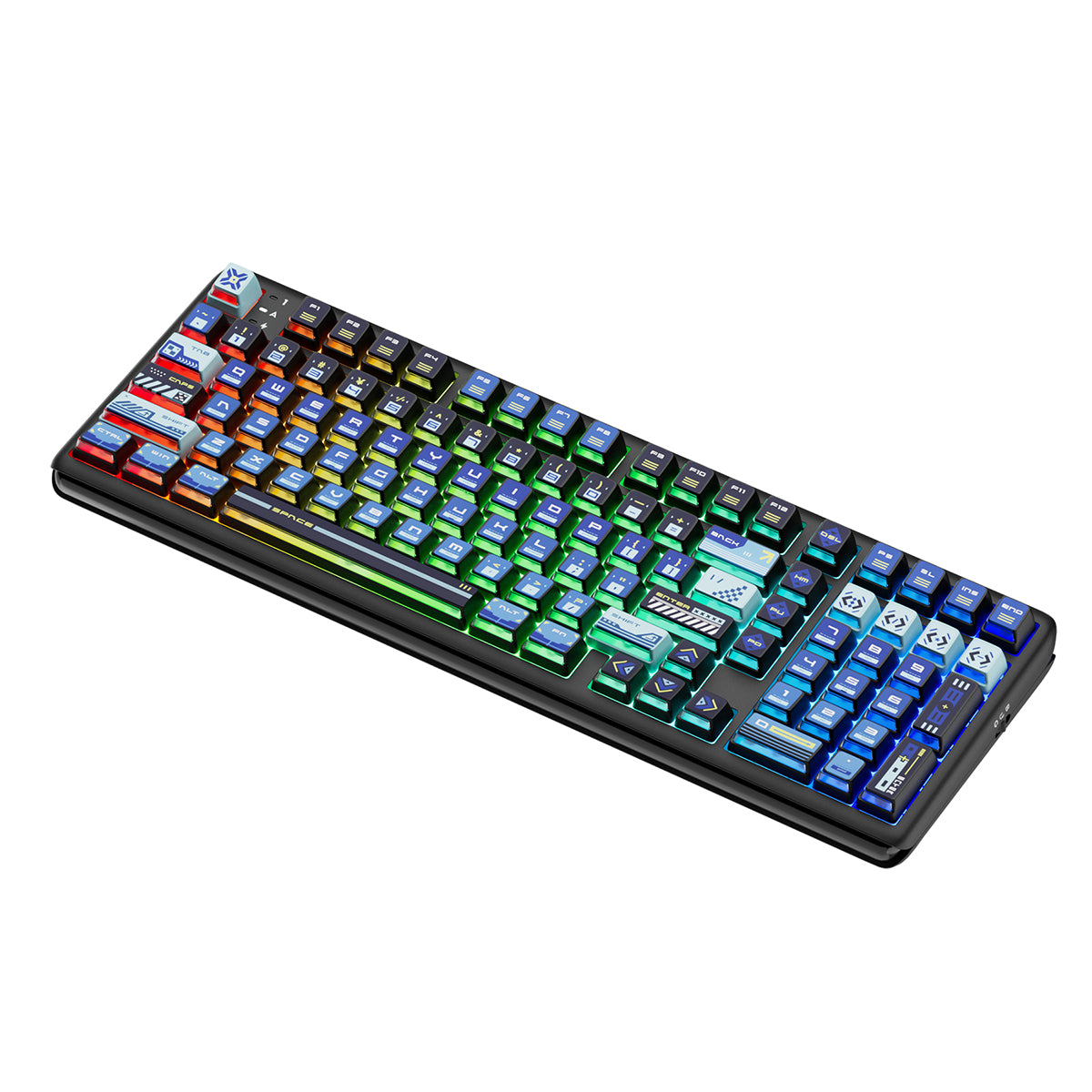 Royal Kludge RK R99 Tri-Mode RGB 101 Keys Hot-Swappable Mechanical Keyboard Slide (Cream Switch)