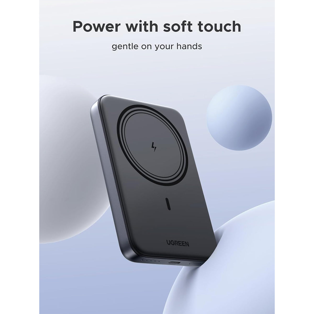 Ugreen 10000mAh Mini Magnetic Wireless 20W Power Bank (Space Gray) (PB561/25919)
