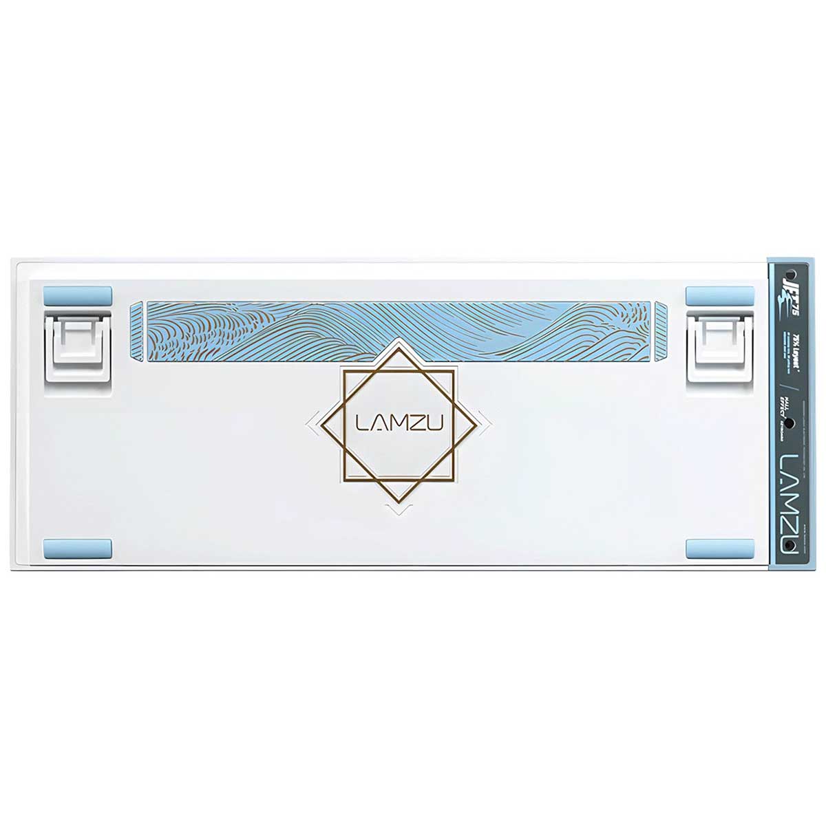 Lamzu Jet75 RGB 82 Keys Hall Effect Aluminum Case Wired Magnetic Gaming Keyboard White/Blue