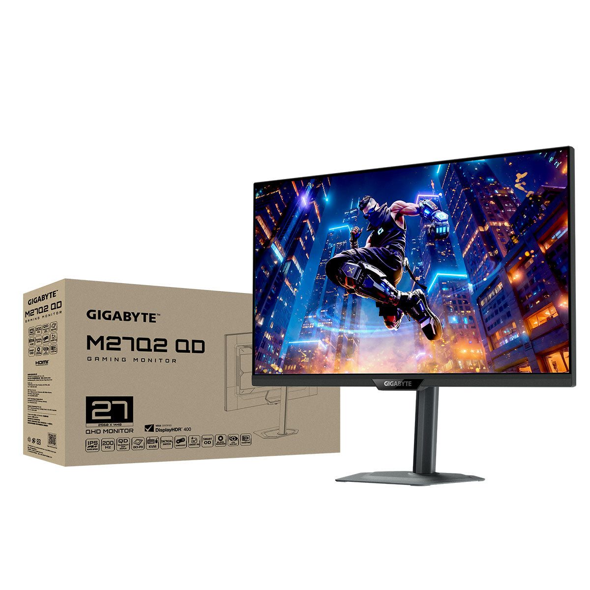 Gigabyte M27Q2 QD 27" QHD (2560x1440) 200Hz/ OC 210Hz 1ms GTG SS IPS Gaming Monitor