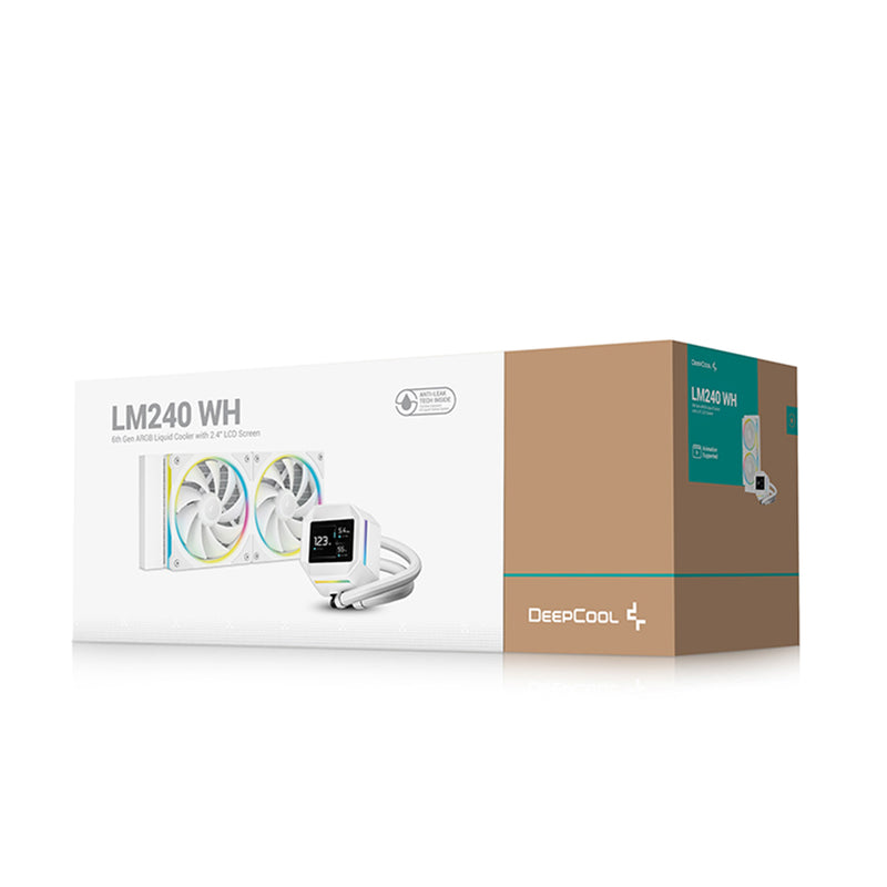 DeepCool LM240 240mm 6th Gen ARGB Liquid Cooler with 2.4" LCD Screen | DataBlitz