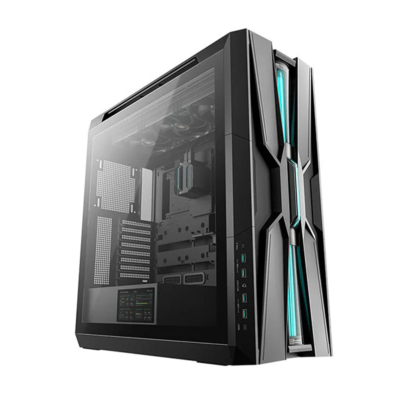 DeepCool Genome III Full-Tower Premium Case with Integrated Liquid Cooling (Black, White) (R-GENOME-BKALA3-G-3, R-GENOME-WHALA3-G-3)