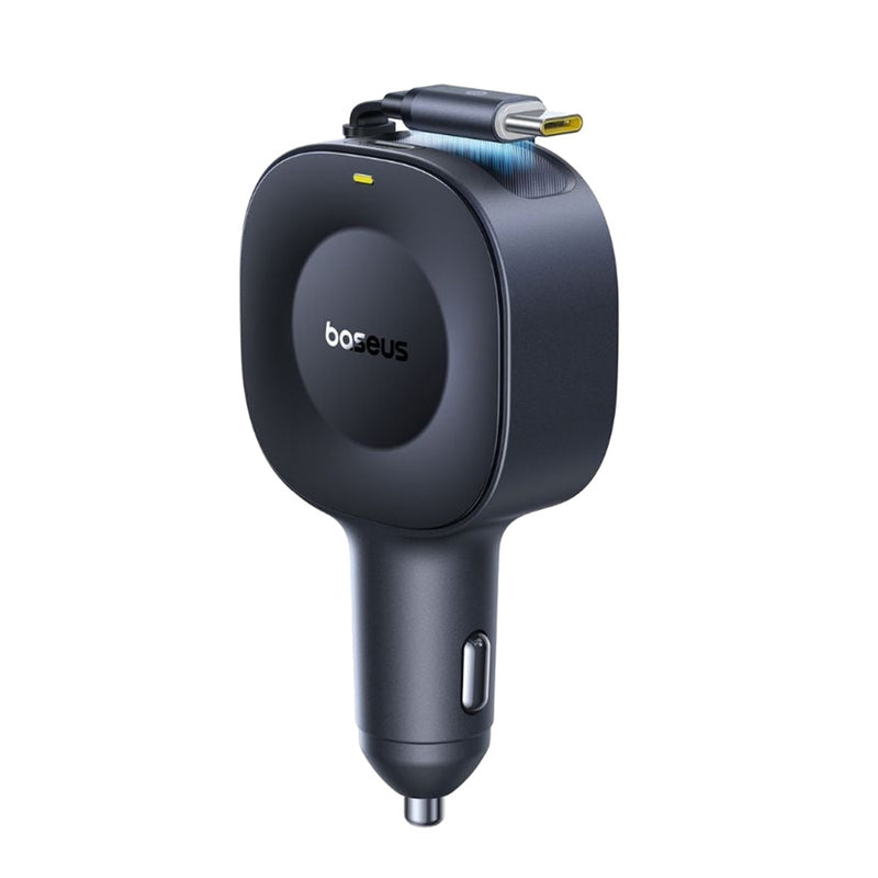Baseus PrimeTrip VR2 Car Charger with Retractable Cable C+C 30W (Cosmic Black) (C0206400)
