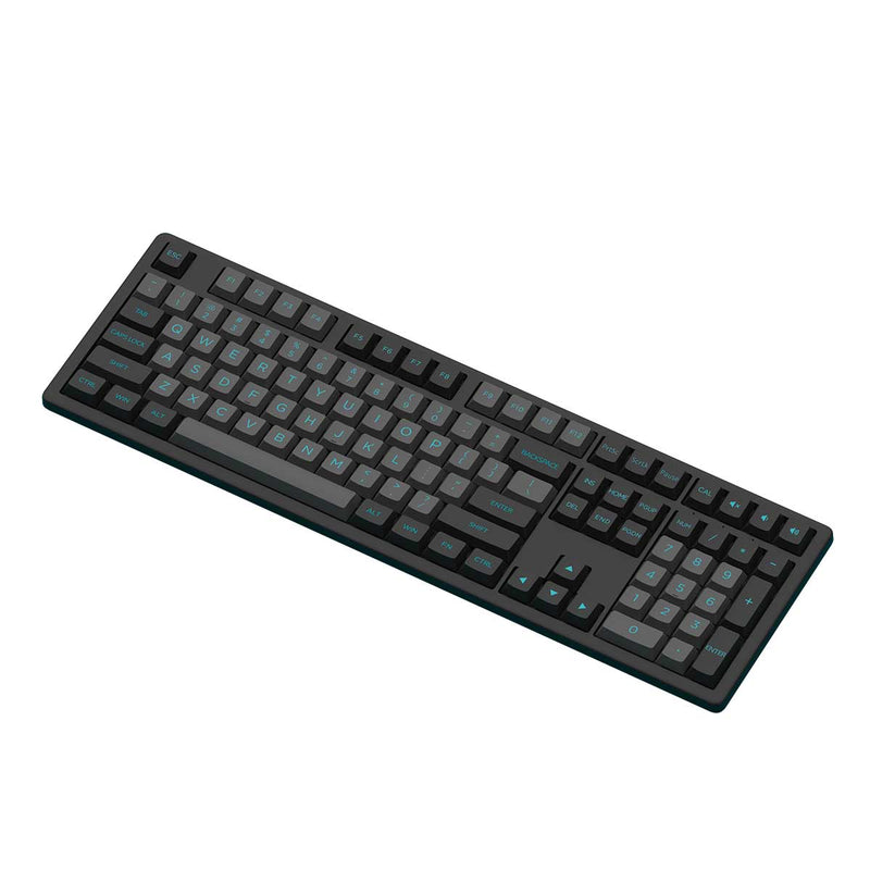 Monsgeek MX108 Business Wireless Mechanical Keyboard & Mouse Combo (Black & Cyan)