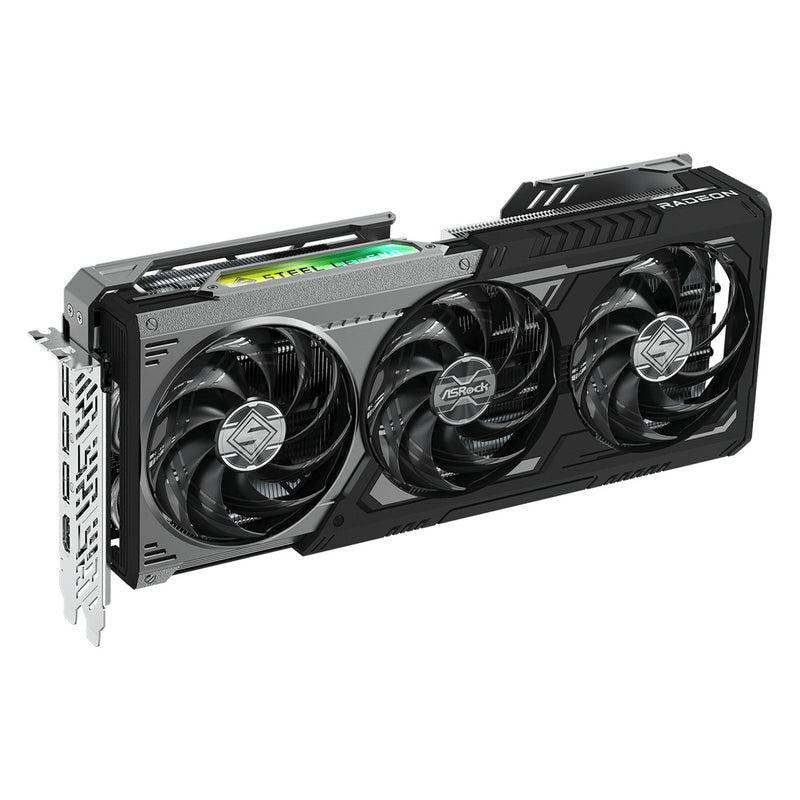 ASRock AMD Radeon RX 9070 XT Steel Legend Dark 16GB GDDR6 Graphics Card