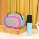 Oudiobop OP-512 RGB Portable Speaker with Wireless Microphone (Blue, Pink, White)