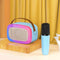 Oudiobop OP-512 RGB Portable Speaker with Wireless Microphone (Blue, Pink, White)