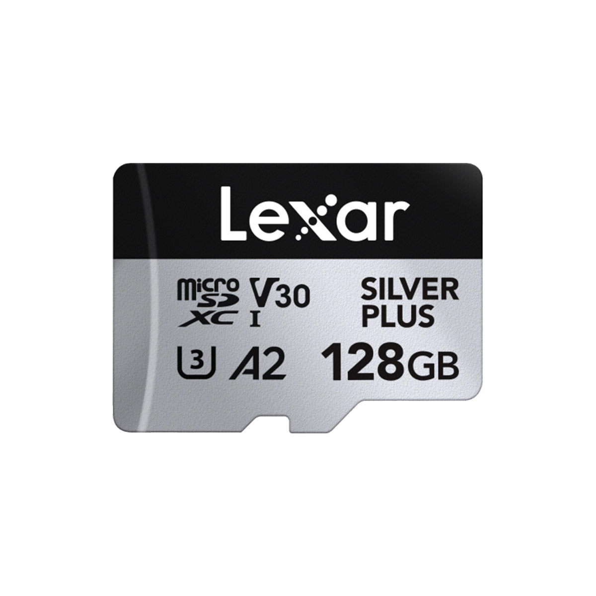 Lexar Professional Silver Plus microSDXC UHS-I C10 U3 V30 A2 205MB/s Read Memory Card