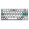 Keychron Lemokey P1 QMK/VIA Fully Assembled with Knob (Pro Version) RGB Backlight Hot-Swappable 75% Custom Gaming Keyboard - Space Silver (Super Banana Switch) (P1P-X4)