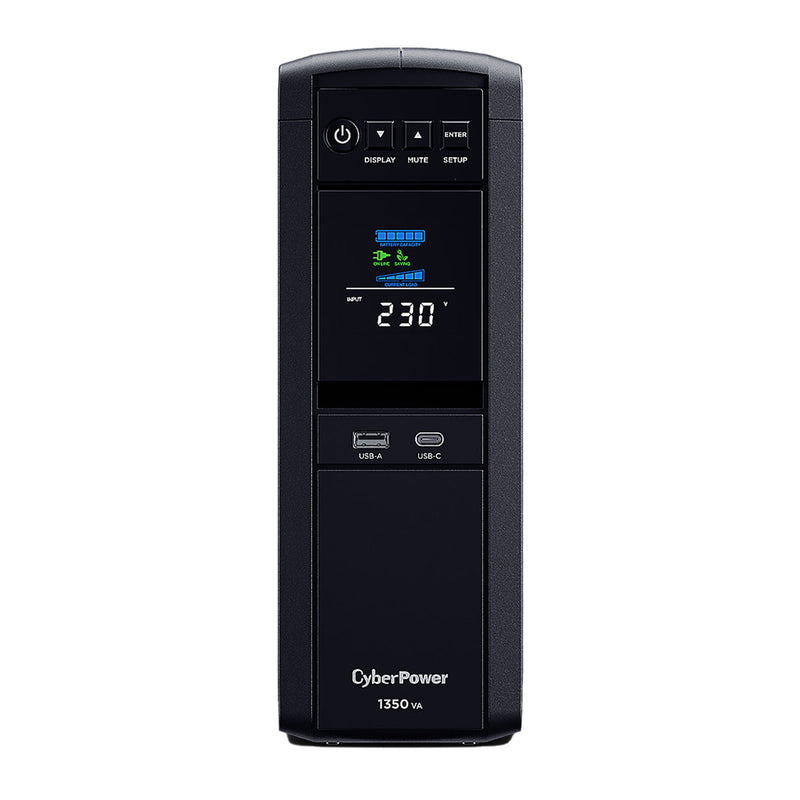 CyberPower PFC Sine Wave CP1350EPFCLCD NEMA 1350 VA 810 Watts Line-interactive UPS