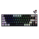 E-Yooso Z-686 RGB 68 Keys Hot Swappable Mechanical Keyboard Black/Grey (Blue Switch, Brown Switch)