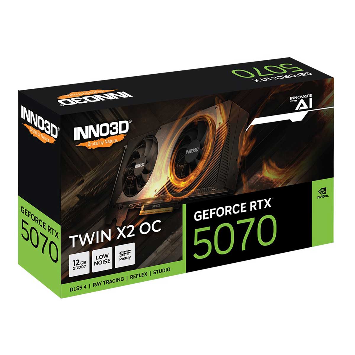 INNO3D GeForce RTX 5070 Twin X2 OC 12GB GDDR7 Graphics Card (N50702-12D7X-195064N)