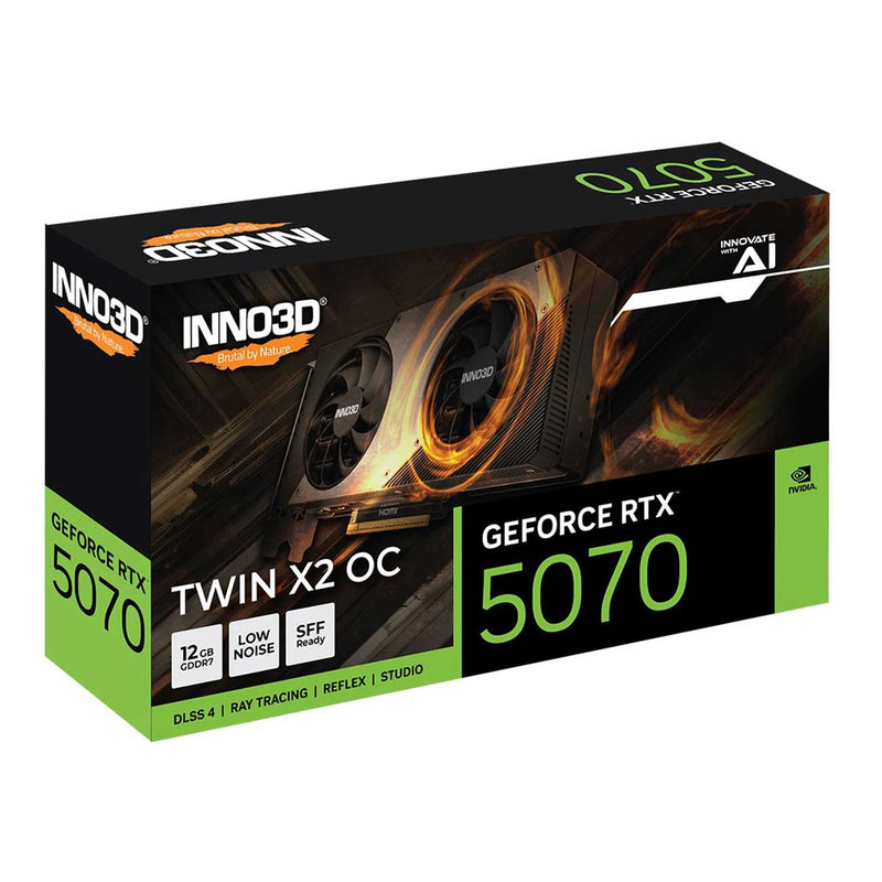 INNO3D GeForce RTX 5070 Twin X2 OC 12GB GDDR7 Graphics Card (N50702-12D7X-195064N)