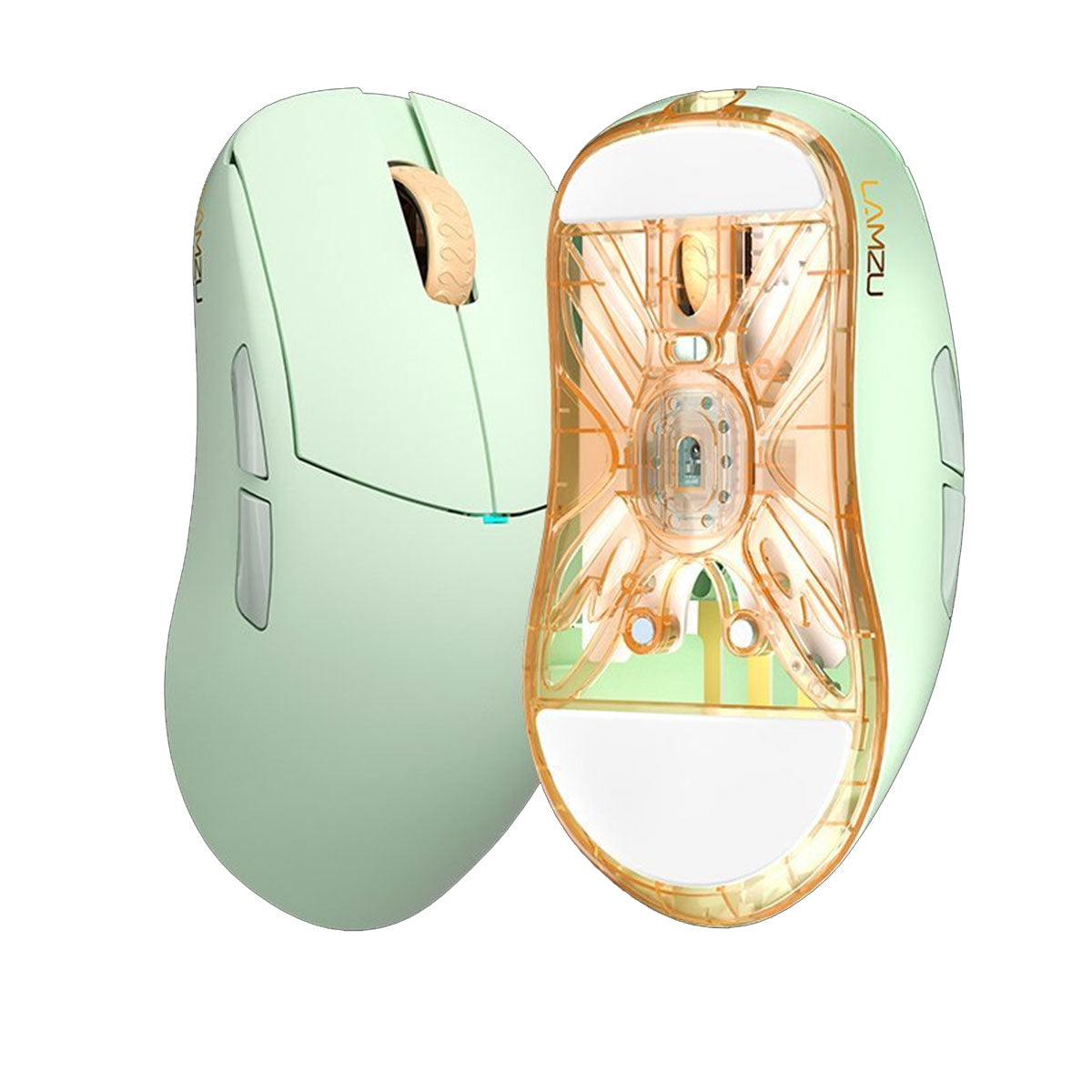 Lamzu Atlantis OG V2 Pro Superlight Wireless Gaming Mouse (Miami Blue, Matcha Green)