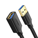 UGreen USB 3.0 A Male To Female Extension Cable - 0.5M (Black) (US129/30125)