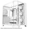 Coolman Zentra Luxe ATX Vision PC Case (Black, White)