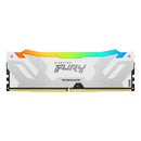 Kingston Fury Renegade 16GB (1X16GB) DDR5 RGB XMP 6400MT/S CL32 Memory (White) (KF564C32RWA-16)