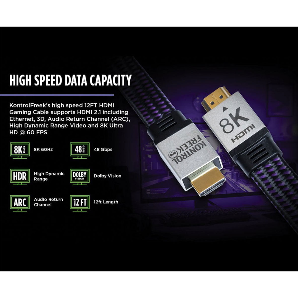 Kontrolfreek 12FT Displayport Gaming Cable