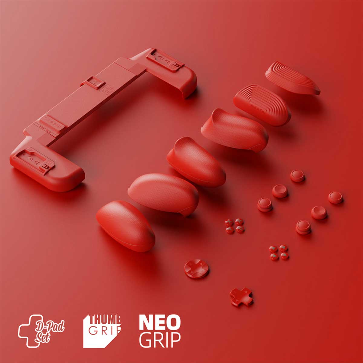 Skull & Co. Neogrip Limited Edition Mario Red For Switch/Switch OLED (NSNG-LTD-MR23)