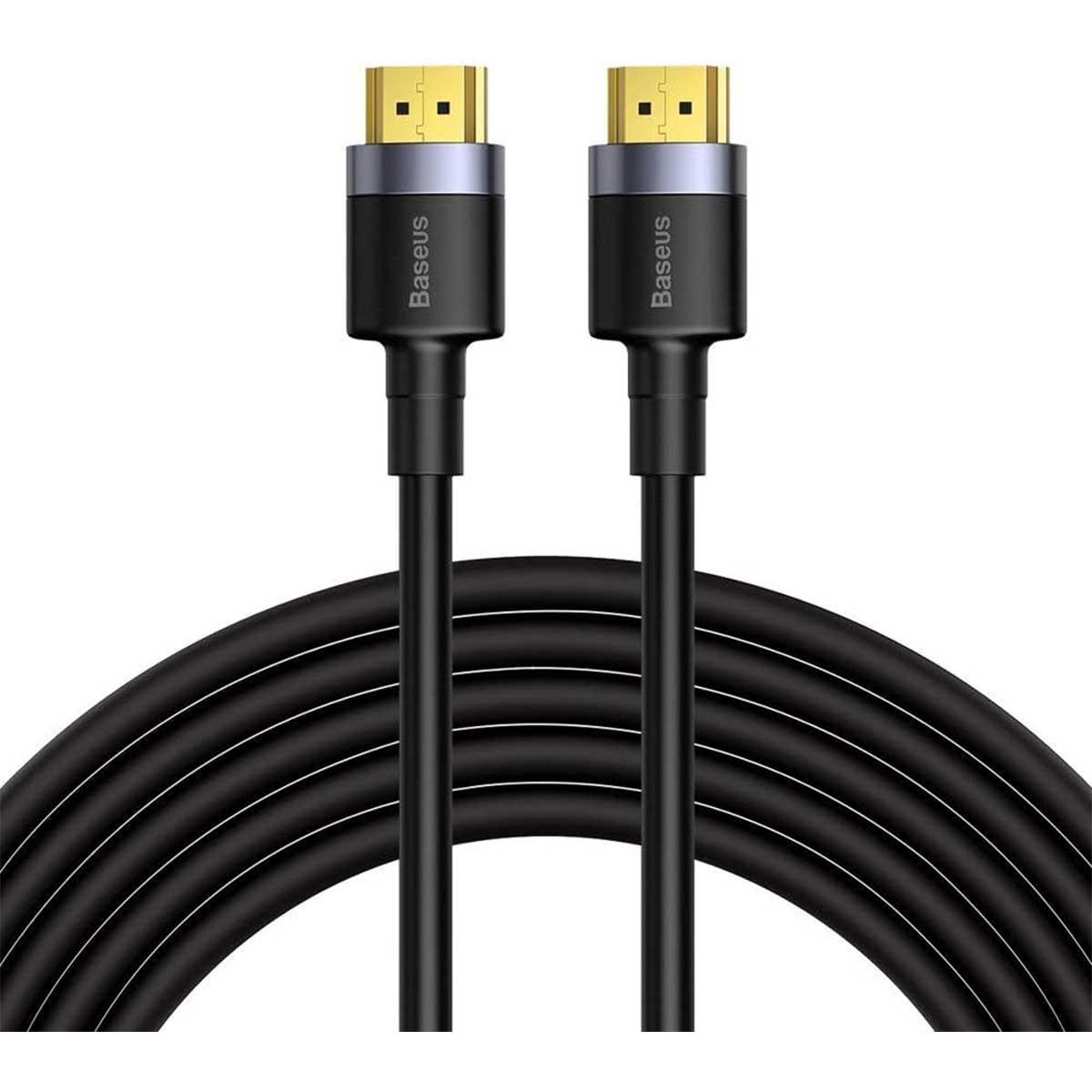 Baseus Cafule 4K HDMI Male To 4K HDMI Male Adapter Cable (1m, 2m, 3m, 5m) (Black) (CADKLF-E01, CADKLF-F01, CADKLF-G01, CADKLF-H01)