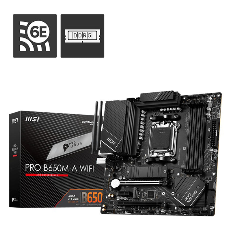 MSI Pro B650M-A WIFI AMD Motherboard