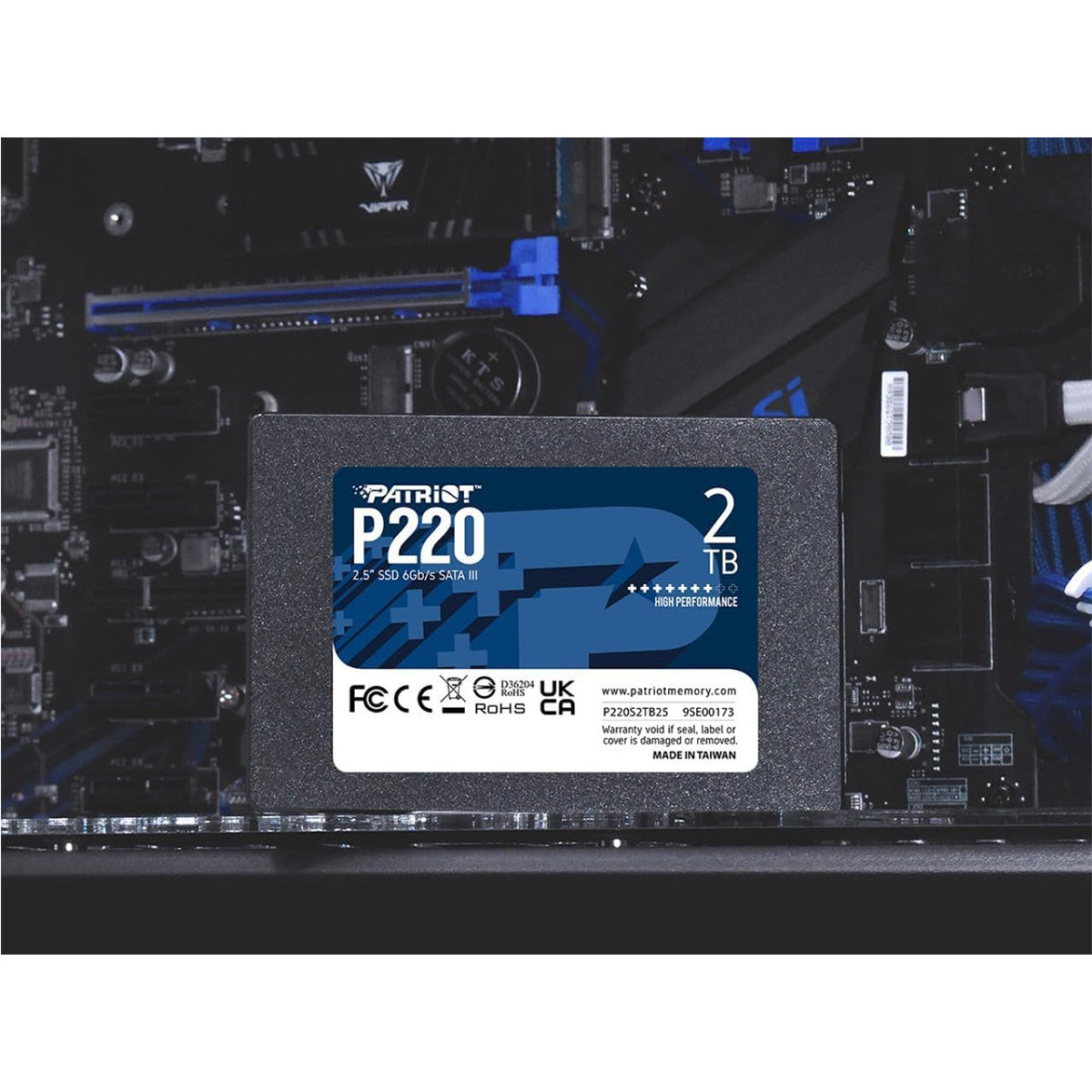 Patriot P220 2.5" 550MB/s Read/ 500MB/s Write SATA III SSD