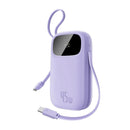 Baseus EnerFill FC31 Qpow 3 Digital Display Power Bank with Built-in USB-C + iP Cable 20000mAh 45W