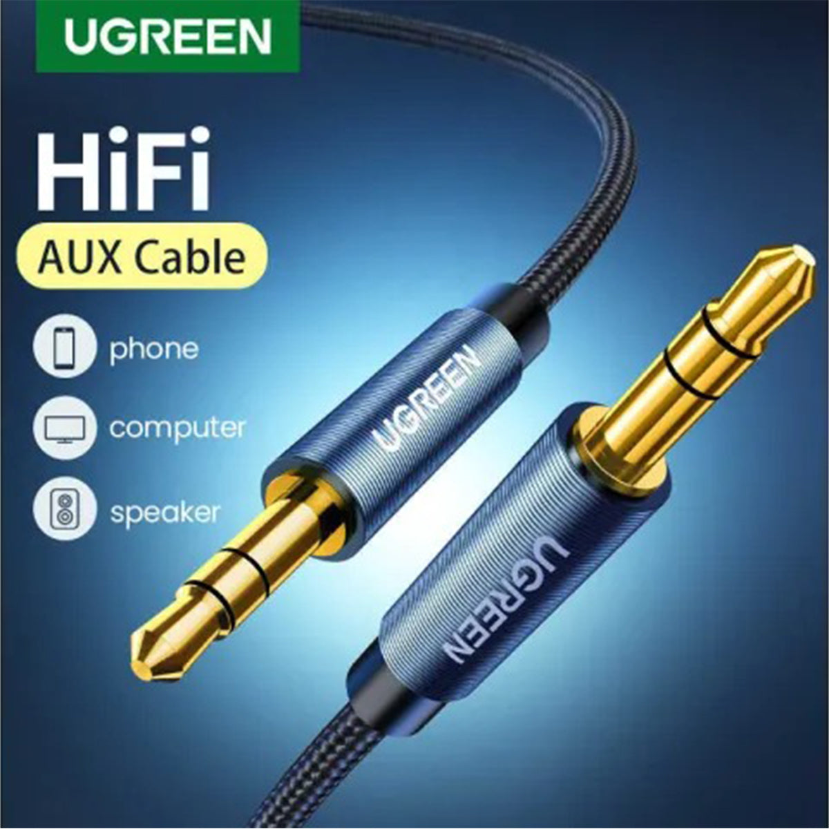 Ugreen 3.5mm Male to Male Round Cable | DataBlitz