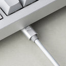 Keychron Lemokey P1 QMK/VIA Fully Assembled with Knob (Pro Version) RGB Backlight Hot-Swappable 75% Custom Gaming Keyboard - Space Silver (Super Banana Switch) (P1P-X4)
