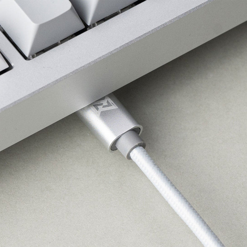 Keychron Lemokey P1 QMK/VIA Fully Assembled with Knob (Pro Version) RGB Backlight Hot-Swappable 75% Custom Gaming Keyboard - Space Silver (Super Banana Switch) (P1P-X4)