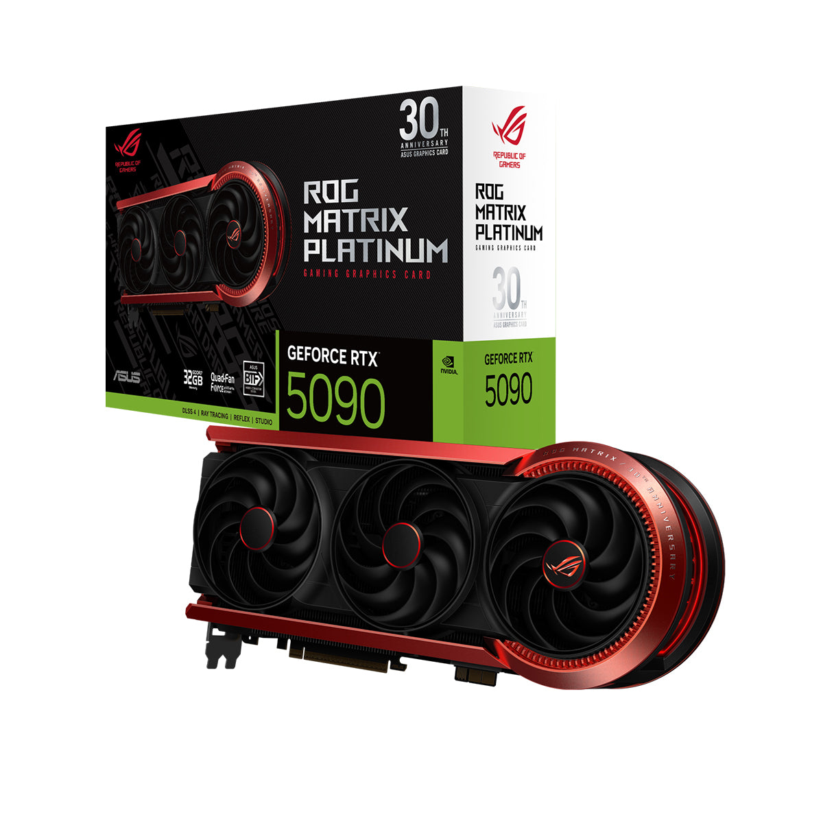 ASUS ROG Matrix Platinum GeForce RTX 5090 32GB GDDR7 Graphics Card - 30th Anniversary Edition