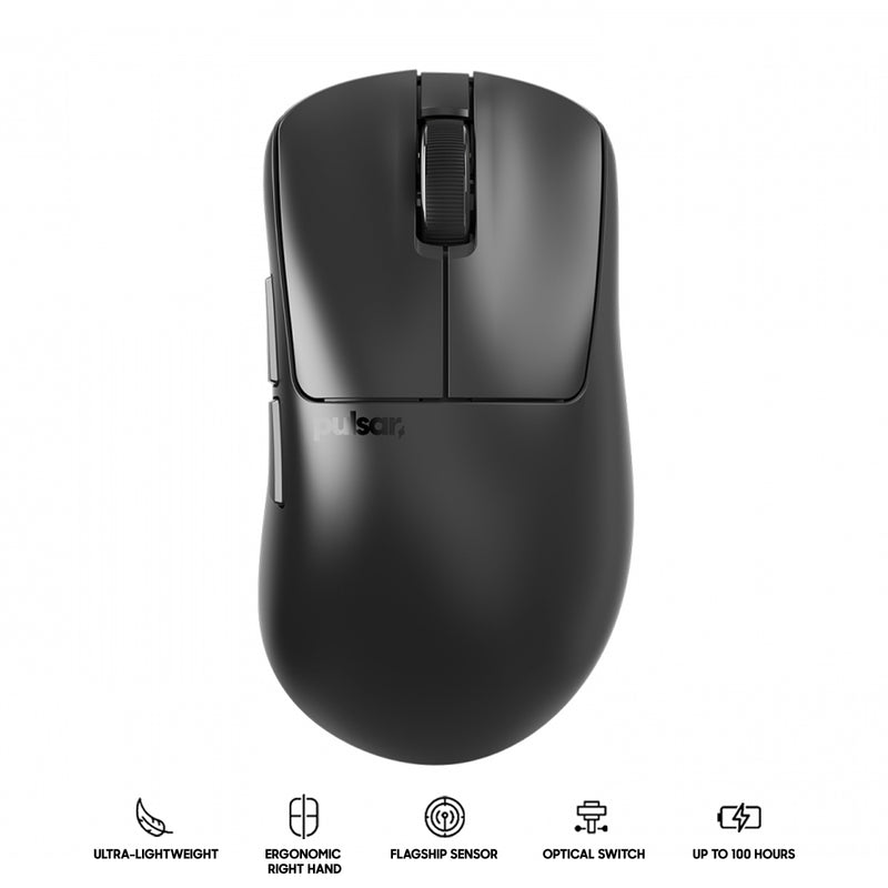Pulsar Xlite V3 Wireless Gaming Mouse (Black) Size1 (PXV311)