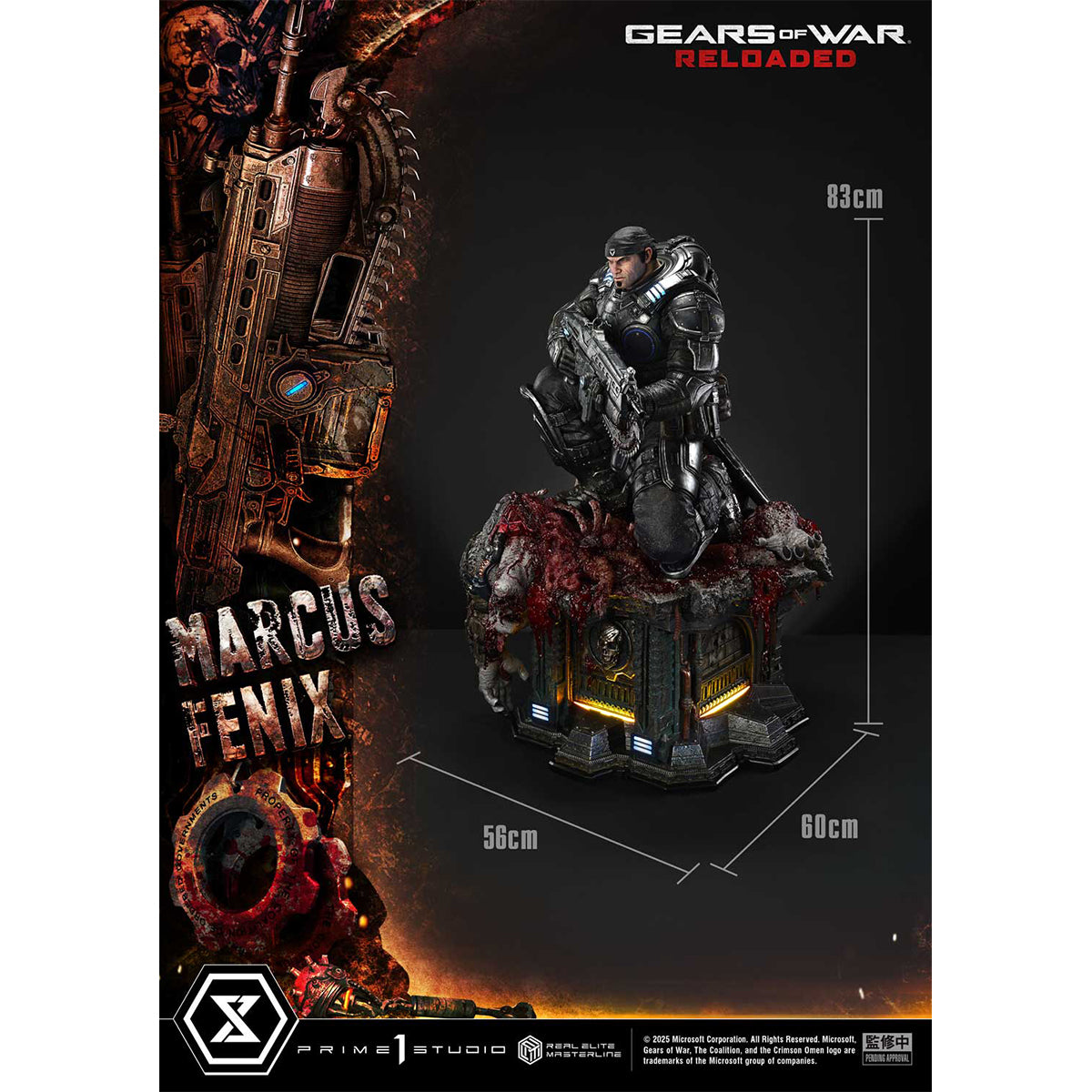Real Elite Masterline Gears of War: Reloaded Marcus Fenix | DataBlitz