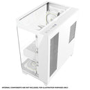 Coolman Zentra Luxe ATX Vision PC Case (Black, White)