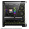 Coolman Zentra Luxe ATX Vision PC Case (Black, White)
