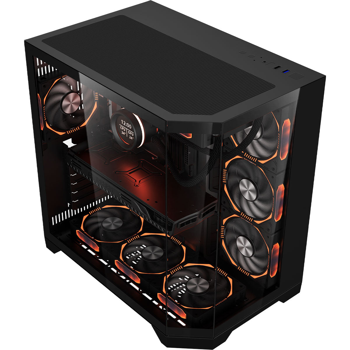 Home All products Coolman Spectra Luxe ATX Case (Black,...