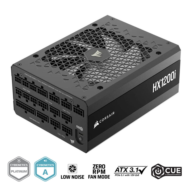 Corsair HXI Series HX1200i 1200W ATX Cybentics Platinum Ultra-Low Noise Fully Modular Power Supply (CP-9020307-NA)