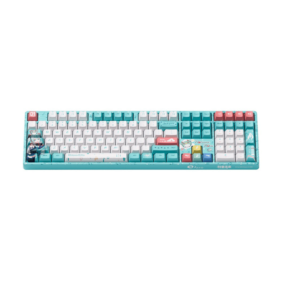 Akko Hatsune Miku 5108B Plus Multi-Mode RGB Hot-Swappable Mechanical Keyboard (Akko V3 Piano Pro Switch)